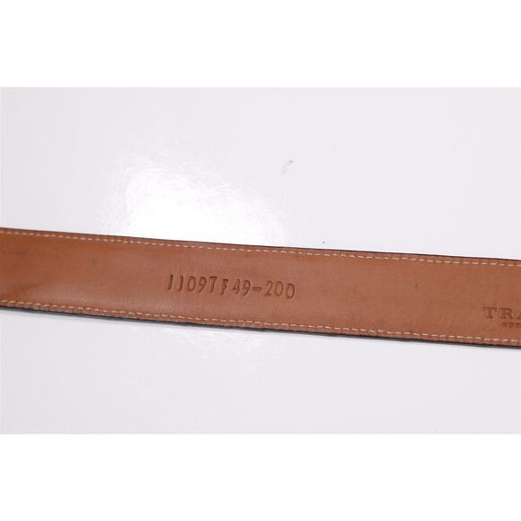 Trafalgar Covington Genuine Matte Alligator Brown Men's Belt Silver Buckle - Picture 6 of 6